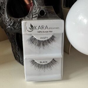 3/$15 Kara Eyelashes Wispy Black 100% Human Hair